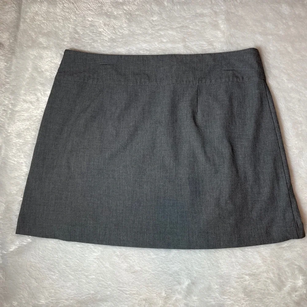 Old Navy Gray Low Waist Essential Stretch Pleated‎ Mini Skirt 10 PreppyY2K